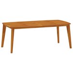 vidaXL Ensemble à manger de jardin 7 Pièces Bois d'acacia solide