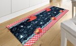 Tapis de cuisine imprimé 50 x 80 cm - Rouge