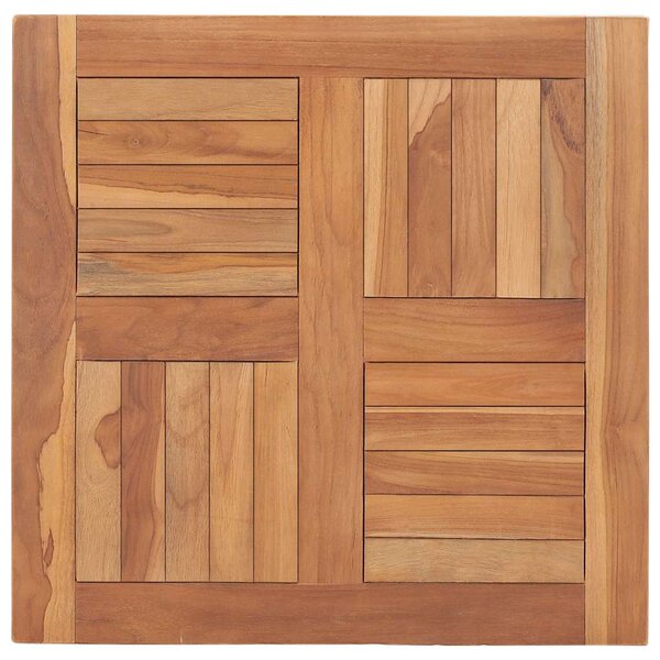 vidaXL Dessus de table Bois de teck solide 60x60x2 5 cm