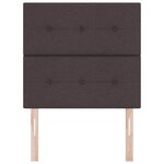vidaXL Tête de lit Hauteur réglable Manuel Marron foncé 80 cm tissu