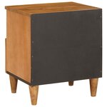 vidaXL Table de chevet avec tiroir Marron clair 40 x 33 x 46 cm