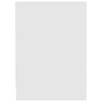 Vidaxl meuble tv blanc brillant 102x37 5x52 5 cm aggloméré