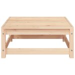vidaXL Canapé de jardin sans accoudoirs repose-pieds bois pin massif
