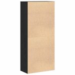 vidaXL Haut de Mobilier Chêne noir 80 x 39 x 178 cm Bois d'ingénierie