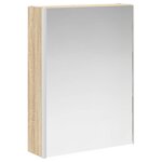 vidaXL Armoire Miroir de Salle de Bain Chêne Sonoma