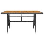 vidaXL Mobilier à dîner d'extérieur 5 Pièces Résine tressée Gris