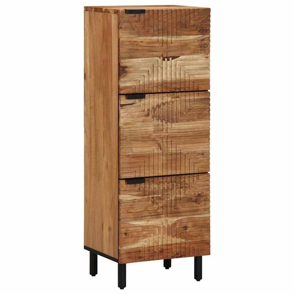 vidaXL Highboard Marron 40 x 33 x 110 cm Bois d'acacia massif