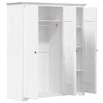 vidaXL Garde-robe BODO blanc 146x53 5x173 cm bois massif de pin
