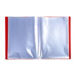 Protège-documents polypropylène semi-rigide 24x32cm* - 40 vues  - rouge