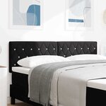 vidaXL Tête de Lit LED avec des lumières à LED Noir 80 cm Velours