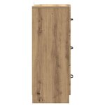 vidaXL Armoire à tiroirs Chêne artisanal 33 x 34 5 x 87 cm