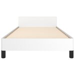 vidaXL Cadre de lit sans matelas blanc 80x200 cm similicuir