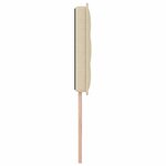 vidaXL Tête de lit LED Design Lignes Crème 100 cm Tissu