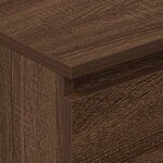 vidaXL Buffet Chêne marron 60x35x98 5 cm Bois d'ingénierie