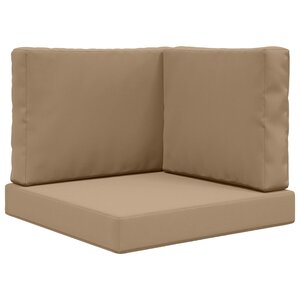 vidaXL Coussin de canapé d'extérieur Polyester Taupe 60 x 60 cm