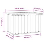 vidaXL Boîtes de rangement Acier galvanisé 109 x 67 x 65 cm Vert