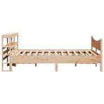 vidaXL Cadre de lit avec tête de lit 120x190 cm bois de pin massif