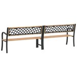 vidaXL Banc double de jardin 238 cm bois de pin chinois