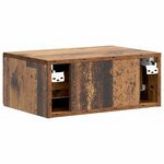 vidaXL Cabinet de chevet mural Bois ancien 49 x 34 5 x 20 cm