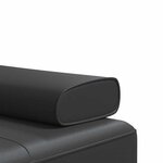 vidaXL Canapé-lit en forme de L noir 255x140x70 cm similicuir