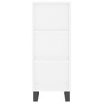 vidaXL Buffet haut Blanc 34 5x34x180 cm Bois d'ingénierie