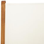 vidaXL Ensemble à manger de jardin 7 Pièces blanc crème tissu bois massif