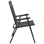 vidaXL Chaises de jardin pliables lot de 2 en acier et textilène
