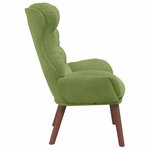 vidaXL fauteuil Vert clair 69 x 74 x 93 cm Velours