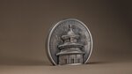 TEMPLE OF HEAVEN Beijing 2 Once Argent Coin 10 Dollars Cook Islands 2023