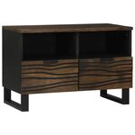 vidaXL Cabinet TV Marron 70 x 33 x 46 cm bois de manguier massif