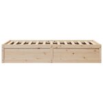 vidaXL Cadre de lit sans matelas 75x190 cm bois de pin massif