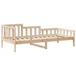 vidaXL Lit de jour avec toit sans matelas 90x200 cm bois massif
