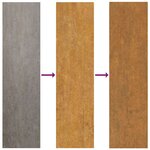 vidaXL Braise Marron 50 x 50 x 100 cm Acier résistant aux intempéries