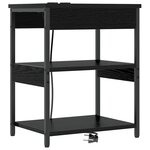 vidaXL Cabinet de chevet Chêne noir 41 x 31 x 51 cm Bois d'ingénierie