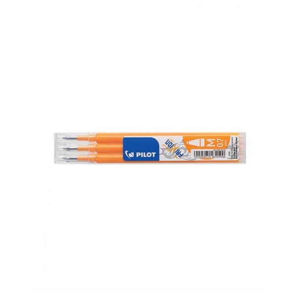 Set de 3 recharges pour roller frixion ball bls-fr7 abricot x 12 pilot