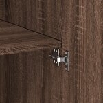 vidaXL Buffet haut chêne marron 70x42 5x185 cm bois d'ingénierie