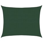 vidaXL Voile d'ombrage 160 g/m² Vert foncé 6x8 m PEHD