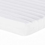 vidaXL Matelas en mousse blanc 90x210 cm 7 zones dureté 20 ILD