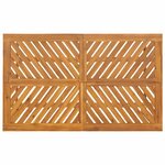 vidaXL Ensemble de salle à manger pour jardin 7 Pièces Marron