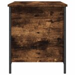 vidaXL Banc de rangement chêne fumé 80x42 5x50 cm bois d'ingénierie