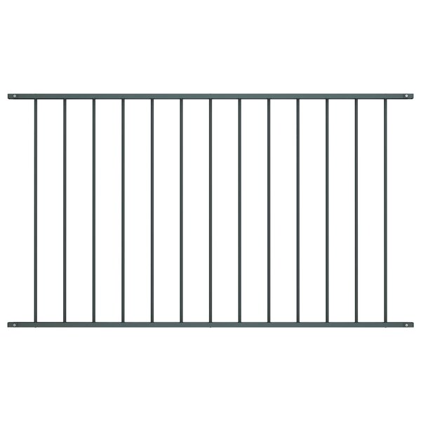 vidaXL Panneau de clôture Acier enduit de poudre 1 7x1 m Anthracite