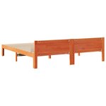 vidaXL Cadre de lit sans matelas cire marron 160x200cm bois pin massif
