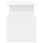 vidaXL Meuble TV Blanc 50 x 35 x 45 cm Bois d'ingénierie