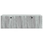 vidaXL Meuble TV mural 98 x 41 x 30 cm Sonoma gris Bois d'ingénierie