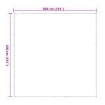 vidaXL Couverture pour plantes Transparent 8 x 8 m PE