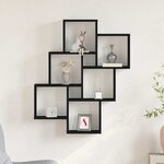 vidaXL Étagère Murale Chêne noir 78 x 15 x 92 cm Bois d'ingénierie