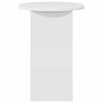 vidaXL Table d'appoint Blanc brillant 50 x 39 5 x 55 cm