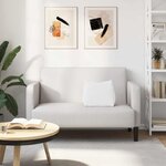 vidaXL Coussin de Dos Blanc 45 x 20 x 35 cm tissu