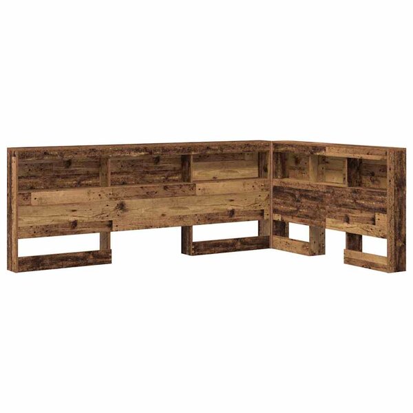 vidaXL Tête de lit de rangement Bois Ancien 207 5 x 137 5 x 76 5 cm