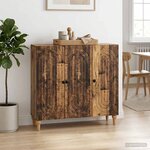 vidaXL Buffet Bois ancien 89 x 34 5 x 80 cm Bois d'ingénierie